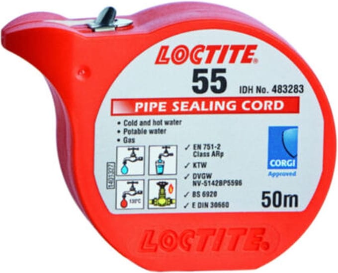 LOCTITE 55 Afdichtingskoord Wit 50 meter Rol