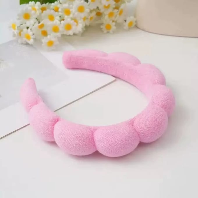 Go Go Gadget - Haarband - Make-up - Spa dag thuis - Microvezel - Skincare - Diadeem - 1 stuk - Roze