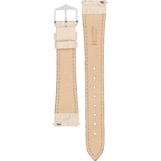 Hirsh Horlogeband Aristocrat Beige - Leer - 18mm