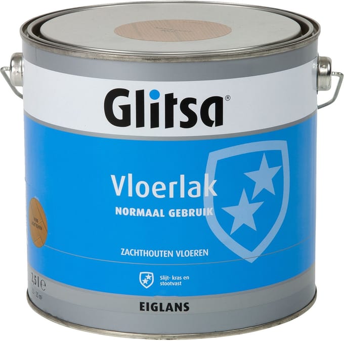Glitsa Acryl Vloerlak Zijdeglans Licht Eiken 2,5l