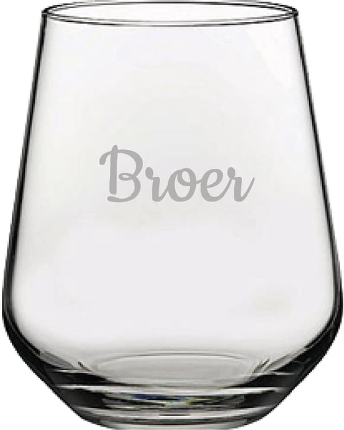 Gegraveerde Drinkglas 42,5cl Broer