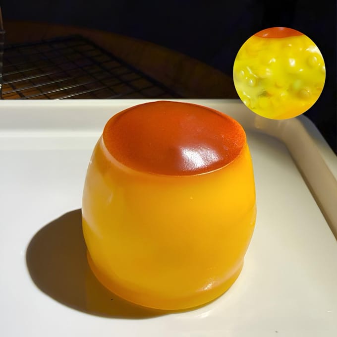 Karamel Pudding Knapperige Plastic Drukbal Speelgoed Knapperige Knijpbal Rond Blok Volwassen Stressverlichtend Speelgoed red