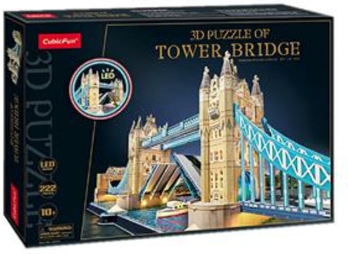 Cubic Fun 3D-puzzel Tower Bridge met LED-verlichting (2011415)