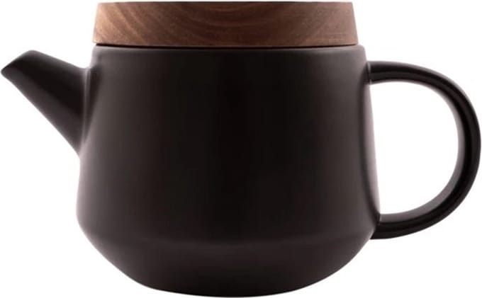 Point Virgule - Theepot - Met deksel acacia - Zwart - 600ml