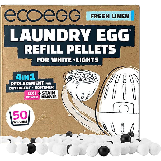 Ecoegg Wasbal Refill Pellets 50wasbeurten Witte en Lichte Was - F...