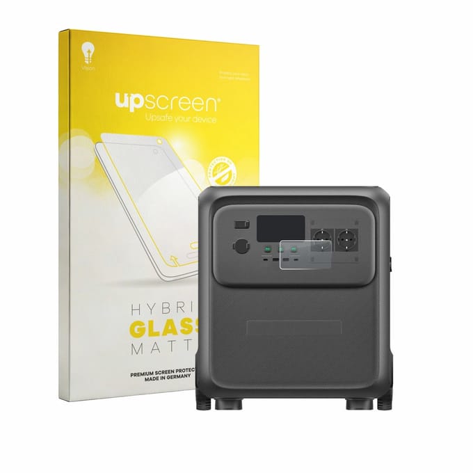 upscreen - Screenprotector voor Bluetti Elite 400 - Folie Beschermfolie Beschermglas matte