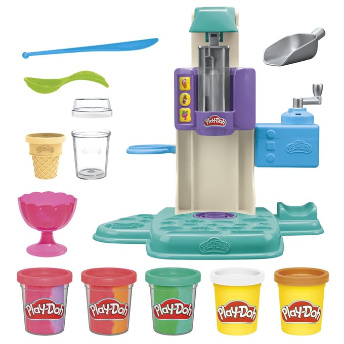 Play-Doh Rainbow Softijs Speelset - Boetseerklei - Inclusief 5 Play-Doh potjes
