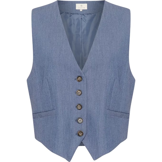 Vest Tight fit indigo blue