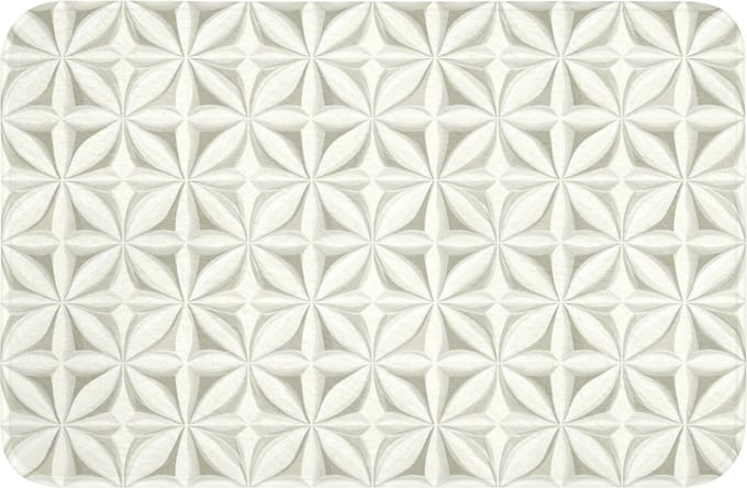 Badmat 60x40 cm - Antislip - Abstract - Structuur - Grijs - Wit - Badmatten voor badkamer - Badkamermat - Douchemat - Badkamer mat