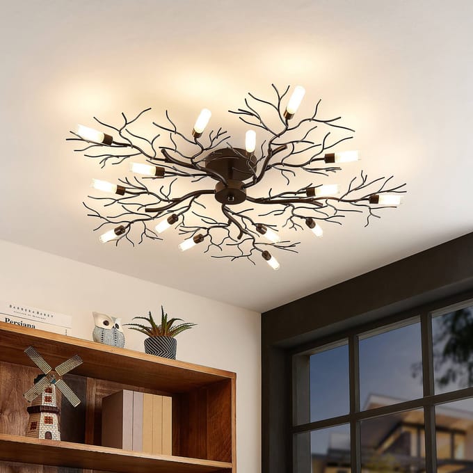 Lindby Bigna plafondlamp, 15-lamps