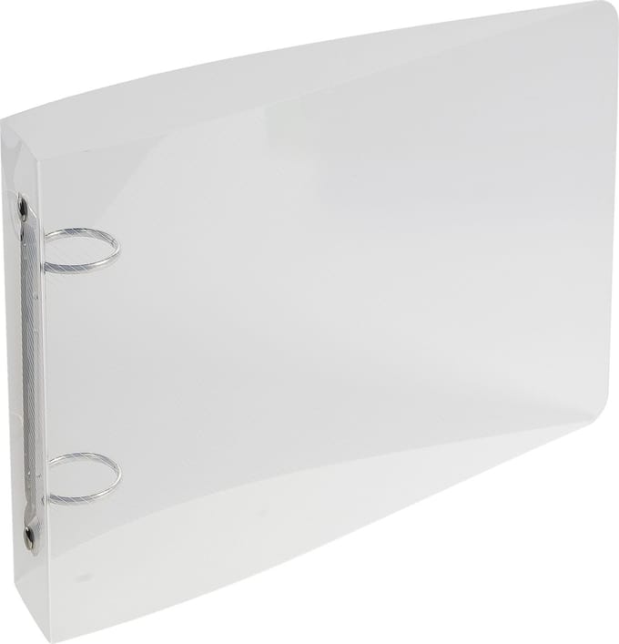 Exacompta 10x Crystal PP Ringband 125x200 - 2 ringen van 25mm - Transparant - 51091E