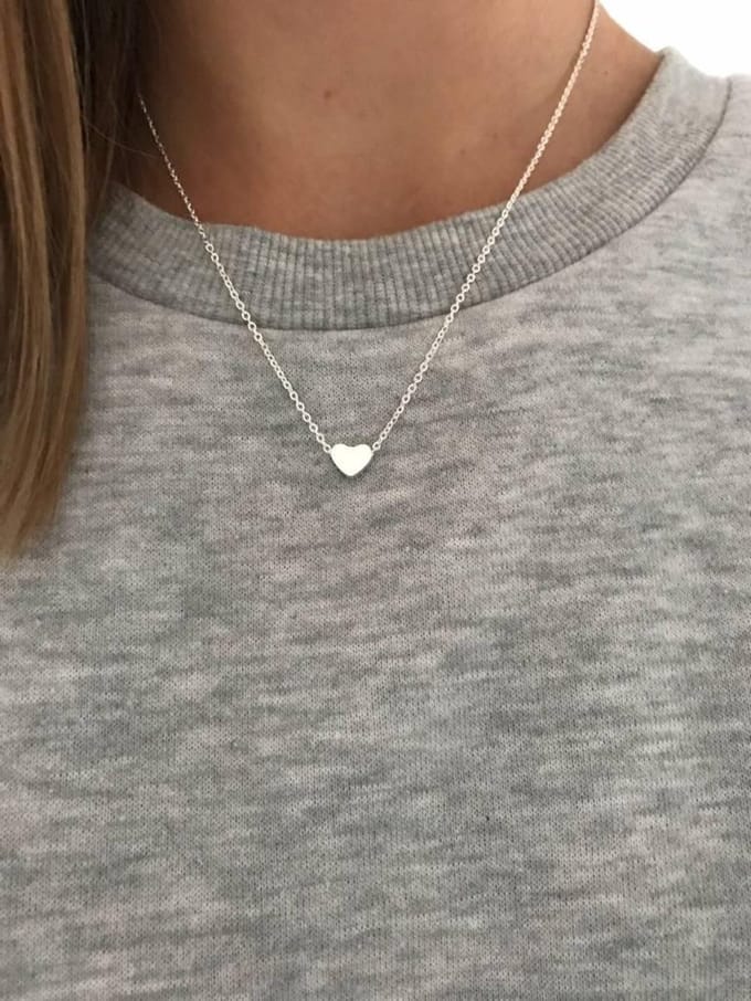 Joboly Hart Love Liefde Hartjes Ketting - Dames - Dames - Zilverkleurig - 45 cm