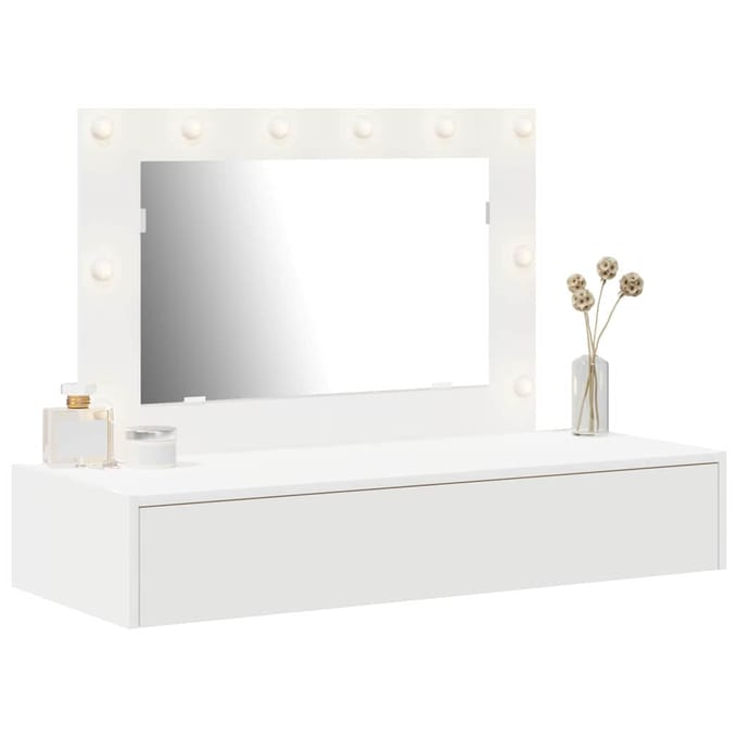 vidaXL - Kaptafel - Wit - 100 - x - 40 - x - 70 - cm - Bewerkt - hout