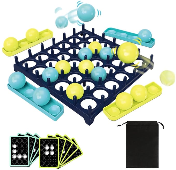 Buitenspeelgoed - Dailygoods- Springbal Tafelspel 16 Stuks