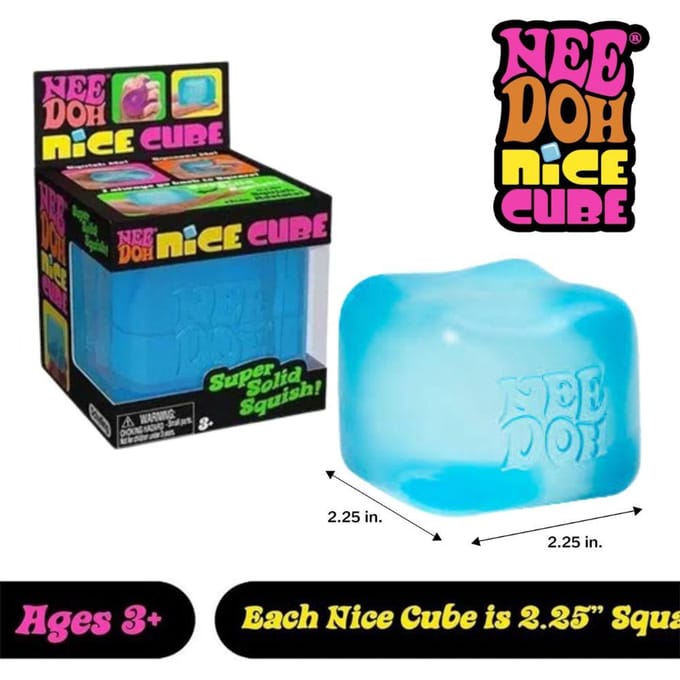 Leuke Cube Sensorische Fidget Cube Stressverlichting Angst Sensorisch Hulpmiddel voor Focus ADHD & Kalmerend Kantoor Bureau Gadget Bambini blue