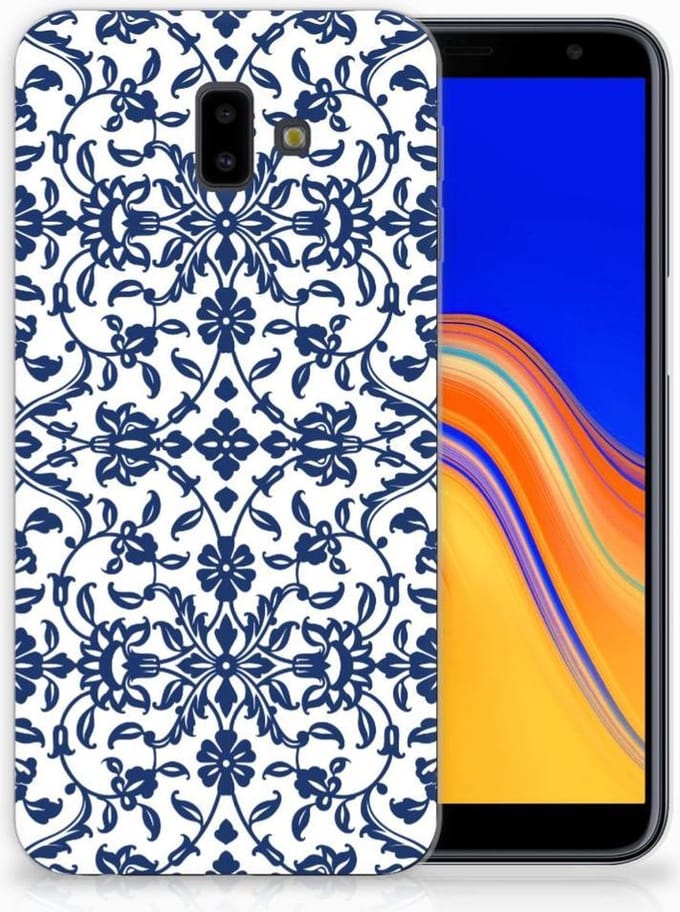 Samsung Galaxy J6 Plus (2018) TPU Case Flower Blue
