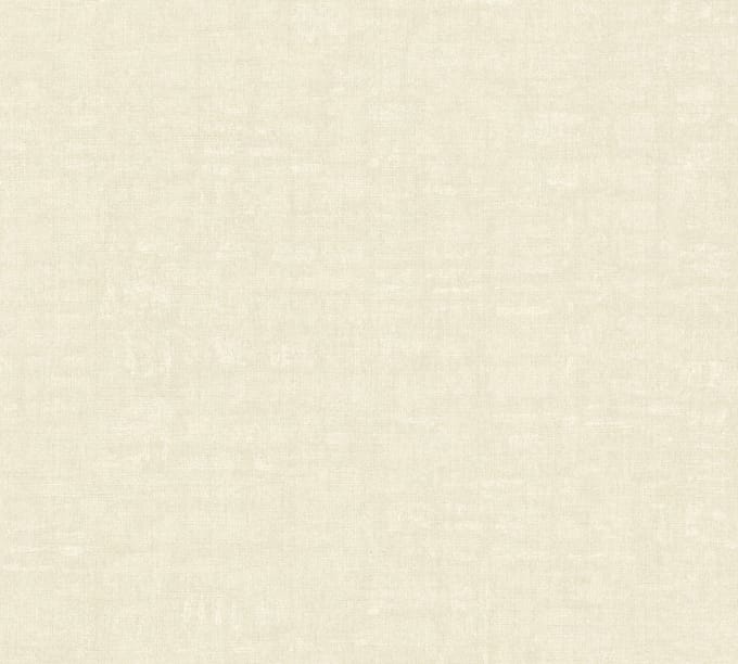 LINNENLOOK BEHANG | Uni - beige crème - A.S. Création Nara