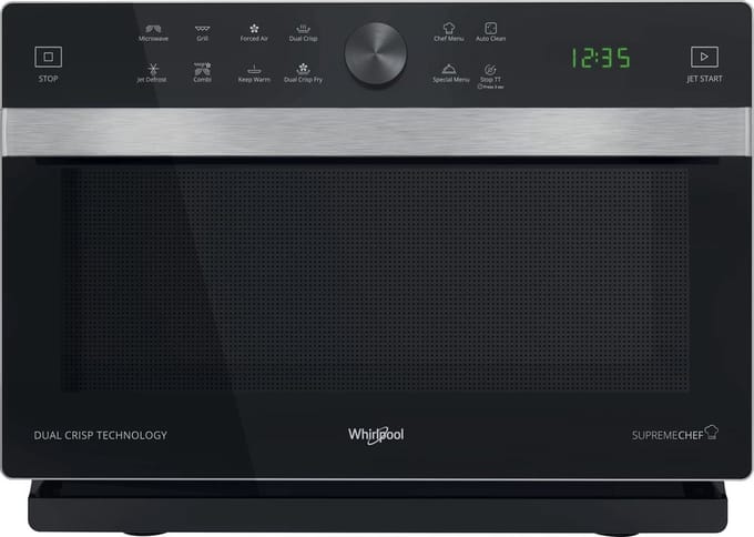 Whirlpool MWSC 833 SB magnetron Zwart Combinatiemagnetron Aanrecht 33 l 900 W