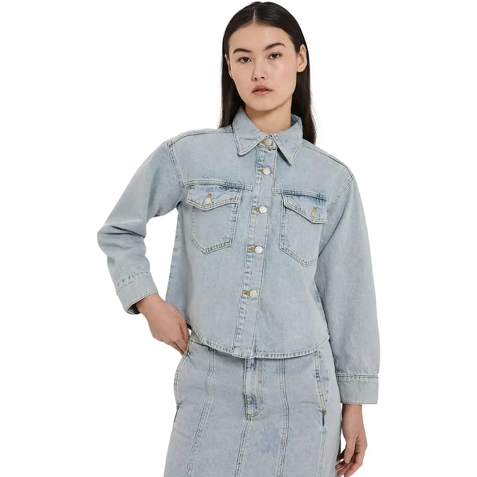 Jeans Overhemd Lange Mouwen Dames Norr Kenzie