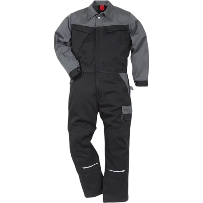 Kansas Industriële overall Icon Two Overall 8612 LUXE zwart/grijs