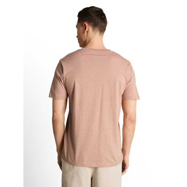 Tom Tailor Denim - T-shirt met palmprint - Maat S - faded copper orange