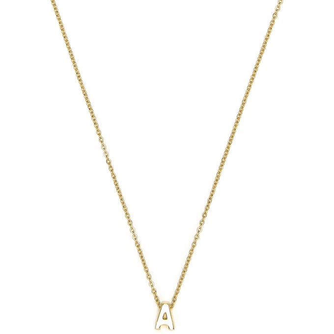 Luxenter Ketting met 18-karaats geelgouden afwerking - Alphabet