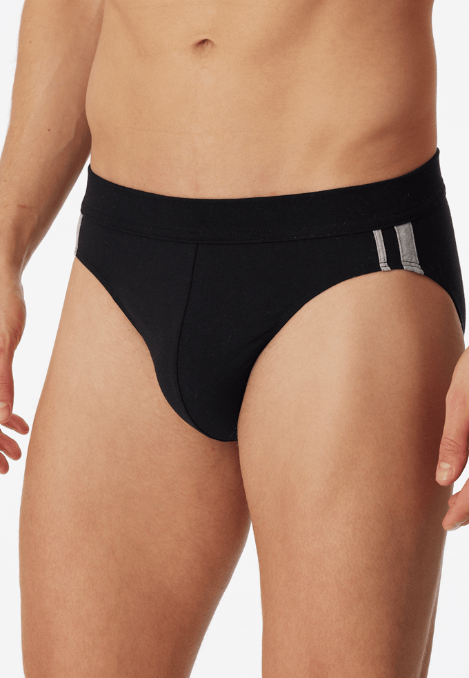 SCHIESSER 95/5 Stretch rio slips (3-pack) - zwart