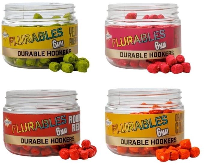 Dynamite Baits Flurable Durable Hookers 6mm Crab (fluro Orange)