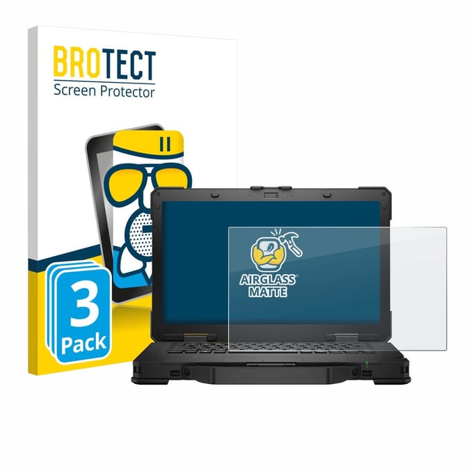 BROTECT - Screenprotector voor Dell Pro Rugged 14 Laptop - Folie Beschermfolie Beschermglas matte 3 Stuks