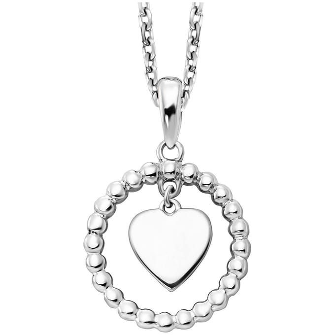 Julie Julsen Anhänger mit Kette 925/- Sterling Silber rhodiniert Moving Heart