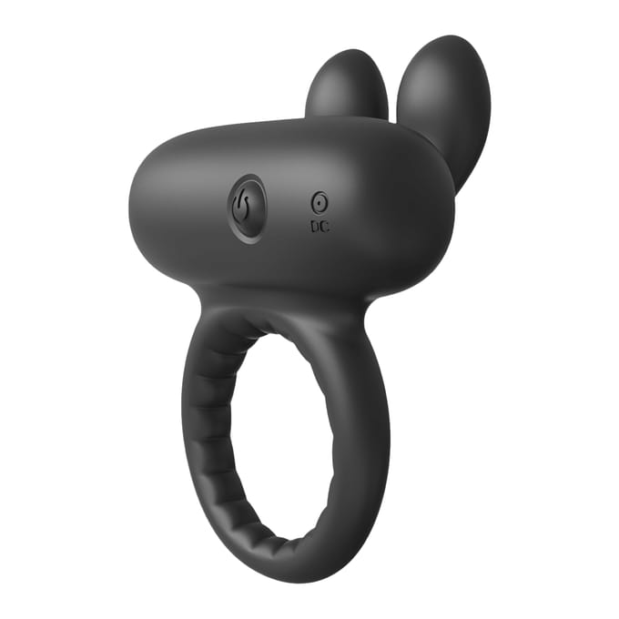 Dreamtoys Ramrod Rabbit Vibrating penisring - Zwart