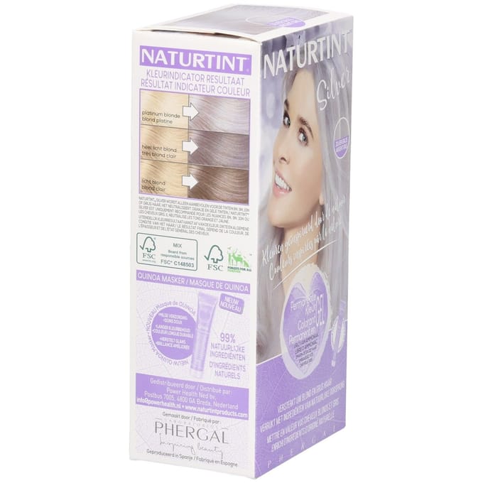 Silver Permanente Haarverf - NATURTINT - 170ml - Vegan - Ammoniakvrij - BioBased Certified - Microplastic FREE
