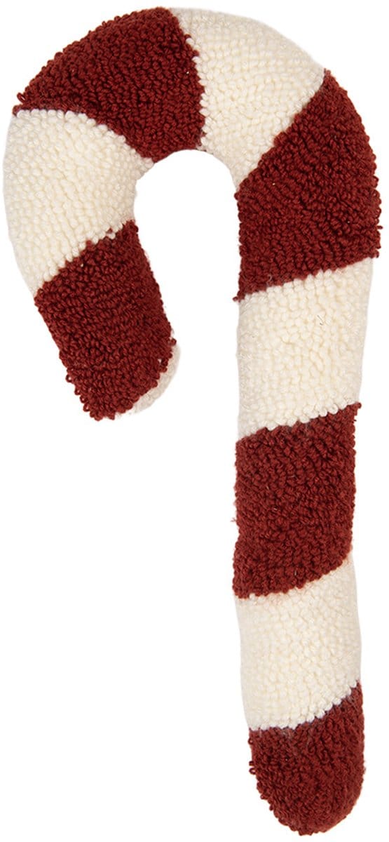 Clayre & Eef Sierkussen Zuurstok 18x5x45 cm Rood Polyester