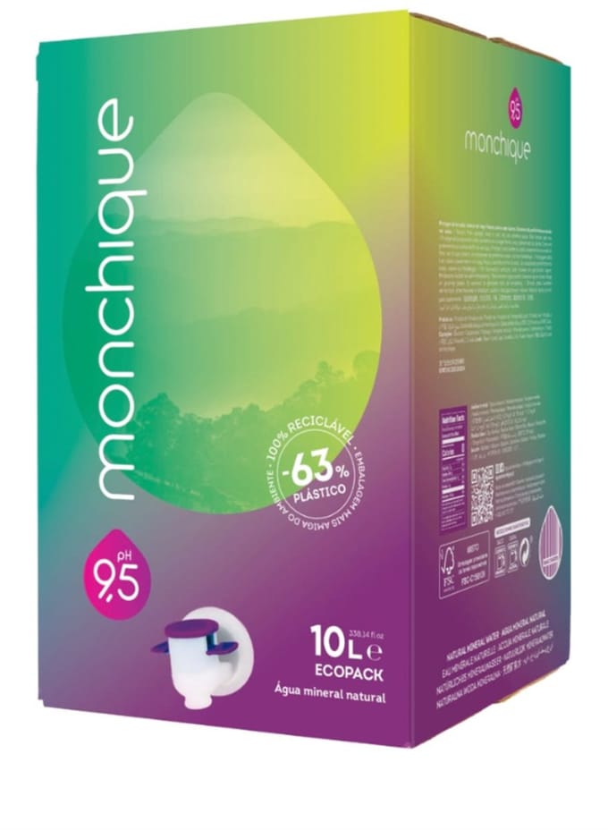 Agua Monchique 9.5 PH, Alkalisch water uit Portugal - 10 liter BiB per 2