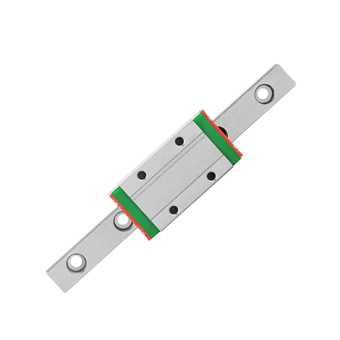 100mm MGN9H Miniatuur Lineaire Rail Geleiderail 9mm Breedte Schuifblok