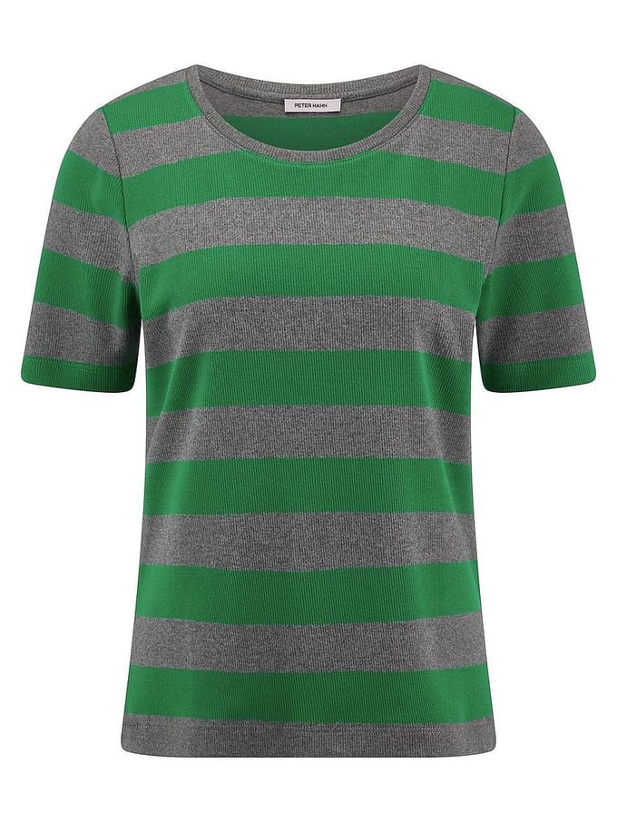 Shirt ronde hals Van Peter Hahn groen