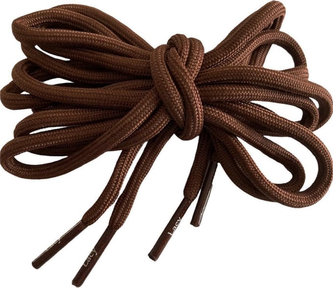Schoenveter - bruin - rond - 180 cm lang x 4 mm breed