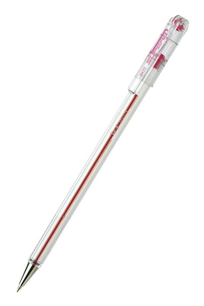 BALPEN PENTEL BK77 ROOD 0.25MM, 12 stuks