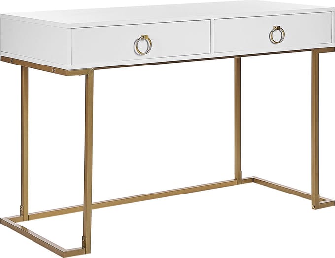 WESTPORT - Kaptafel - Wit - Metaal