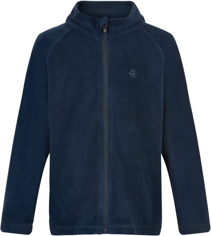 Color Kids - Fleece jas voor kinderen - Gerecycled - Total Eclipse - maat 110cm