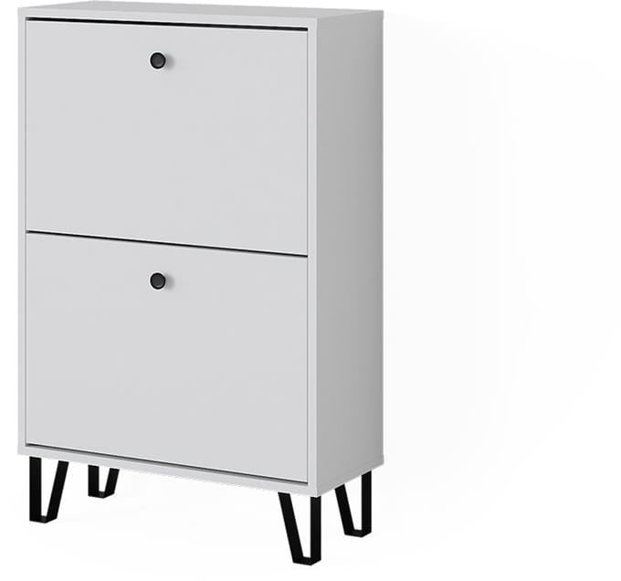 Vicco Siri Schoenkipper – 60 x 92 cm met 2 scharnierende laden Wit
