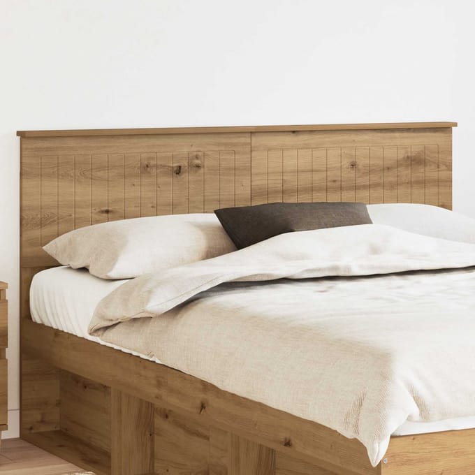 vidaXL Hoofdbord Artisan Eiken Bewerkt hout