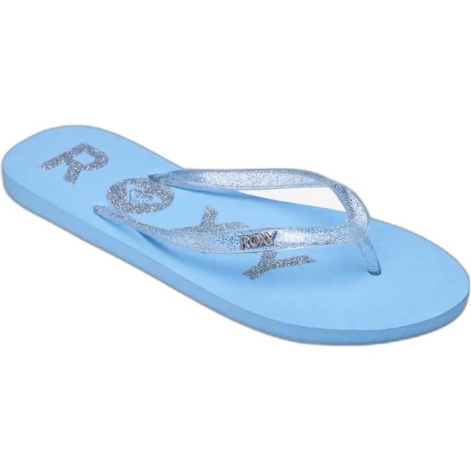 Roxy Viva Sparkle Slippers Blauw EU 38 Vrouw