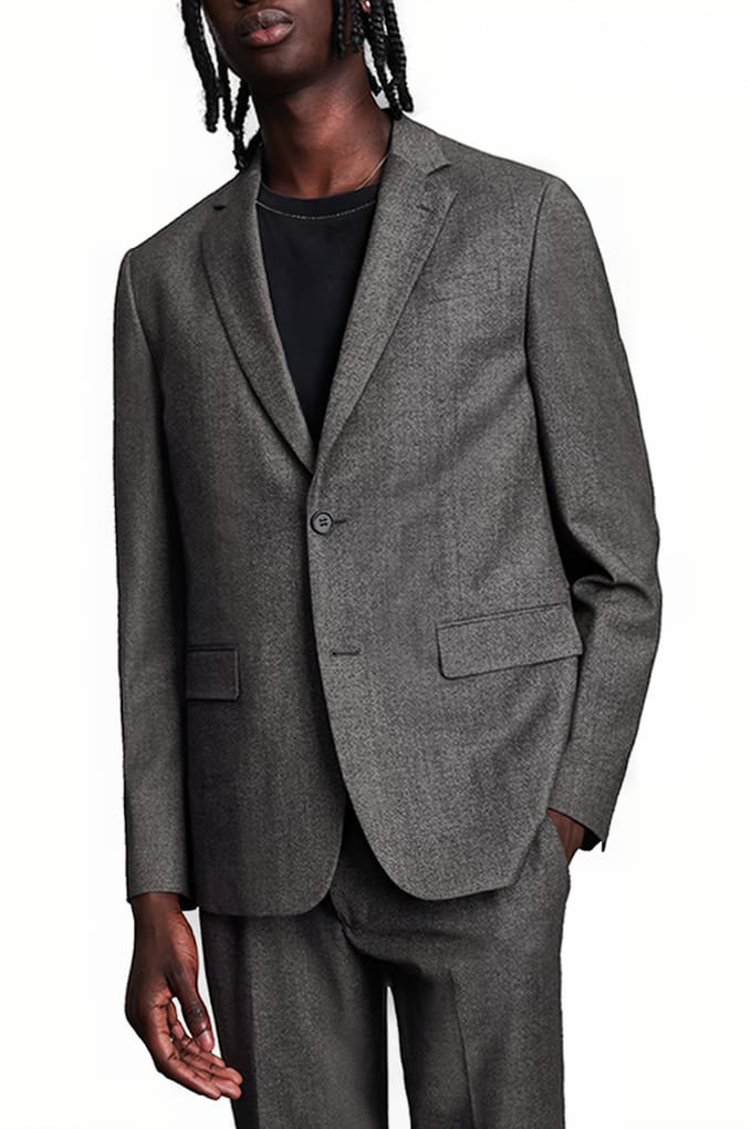 AllSaints Ren Blazer Grey Taglia: 52 | Giacche leggere Outlet | Uomo | Grigio