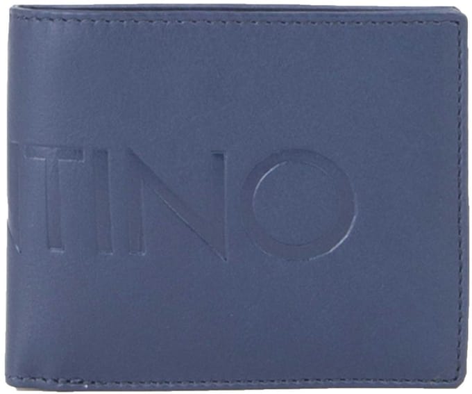 VALENTINO Leren portemonnee Mason Wallet Blu donkerblauw