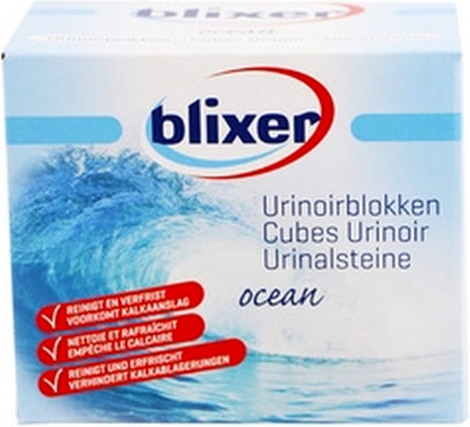2 X 36 stuks - Blixer Blauwe Urinoirblokken - Geur Ocean