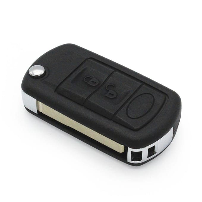 3 knoppen BTN Afstandsbediening Sleutelhanger Case Vervanging voor Range Rover LR3 2005 2006 2007 2008 2009 black