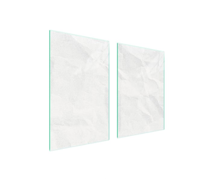 TMK ArtDeko - Snijplank - Beschermplaat - Wit - Gehard Glas