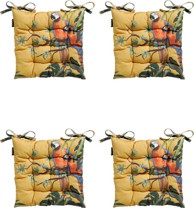 Madison - Zitkussen - Universeel - 4st - 46x46cm - Riff Yellow - Geel