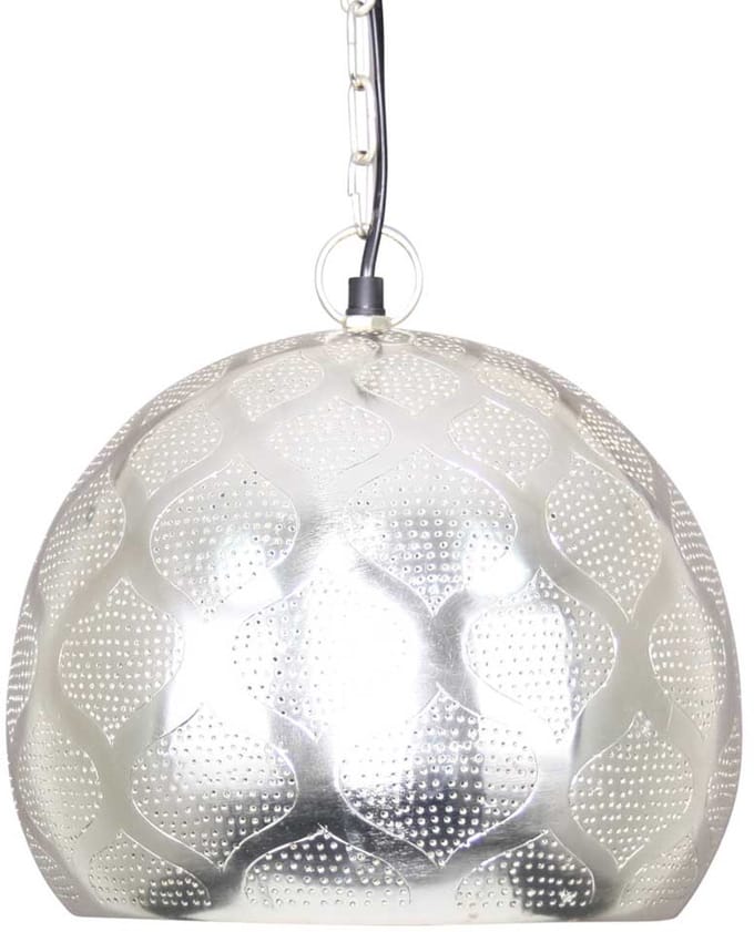 Safaary - Oosterse Hanglamp Houda Zilver Ø 28 x 27cm